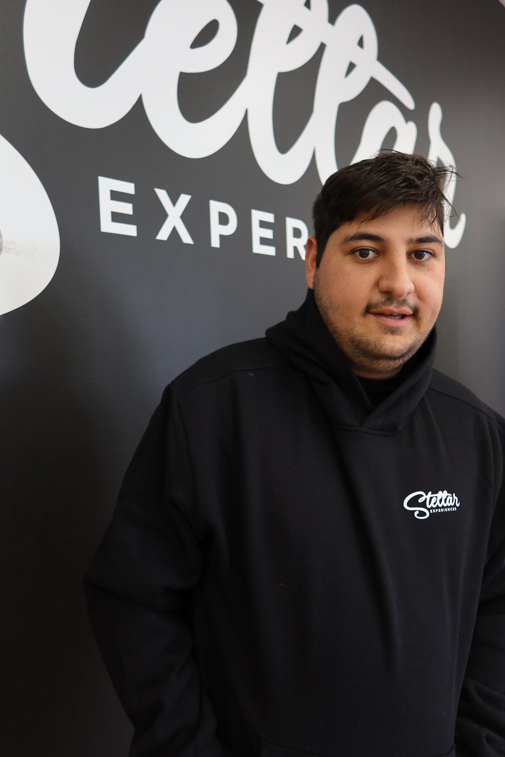 Stellar Logo Hoodie Mens Black 1
