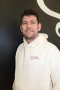 Stellar Logo Hoodie Mens Ecru 1