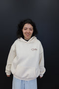 Stellar Logo Hoodie Womens Ecru 1