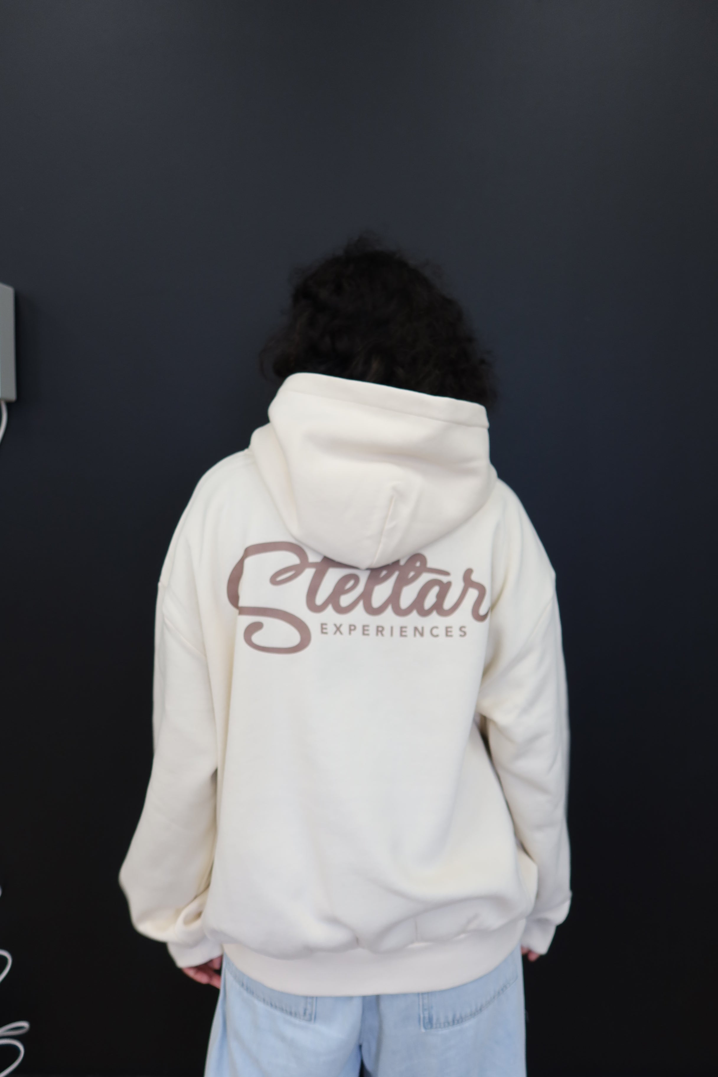 Stellar Logo Hoodie Womens Ecru 2