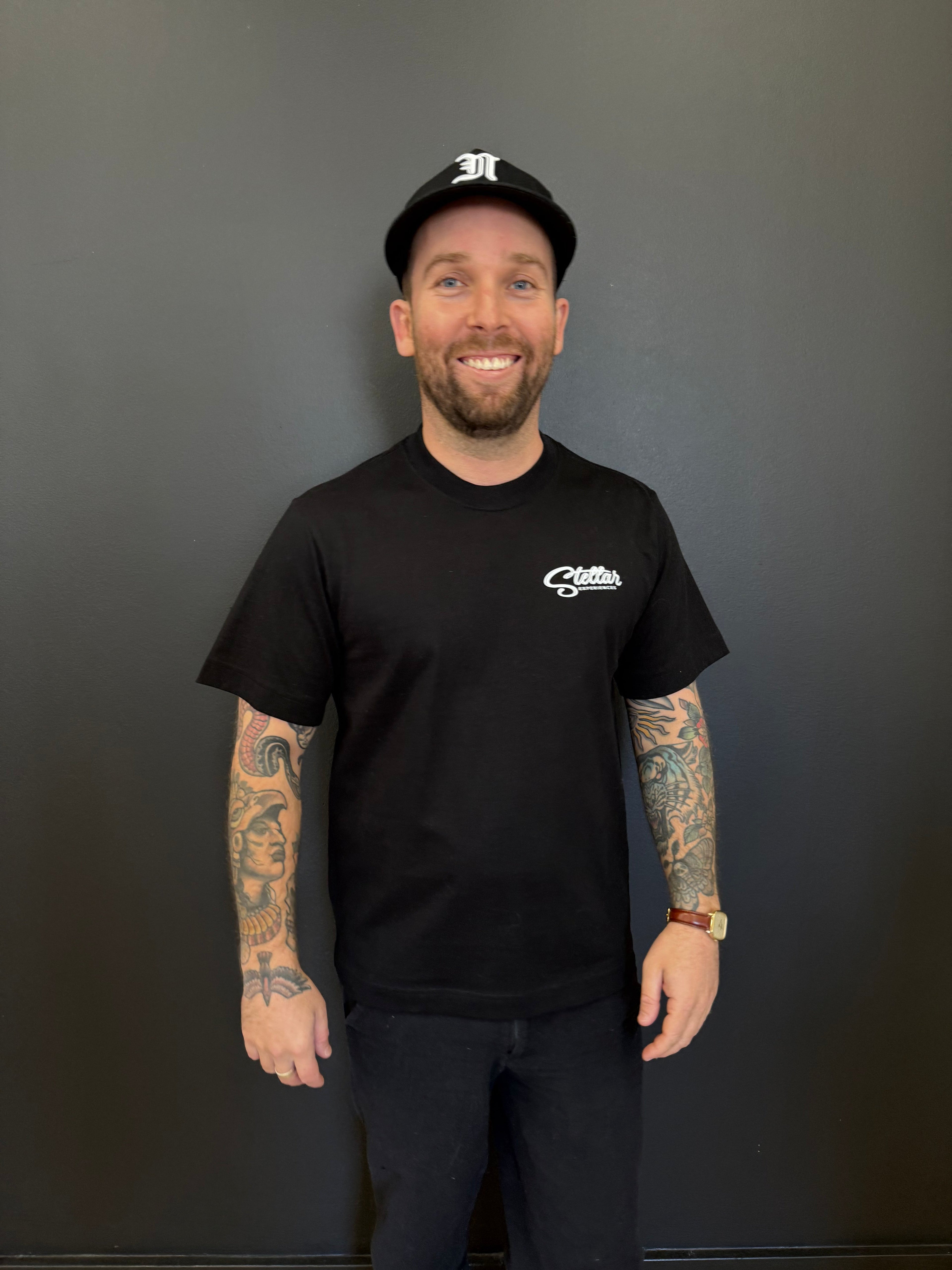 Stellar Logo Tee Mens Black 1