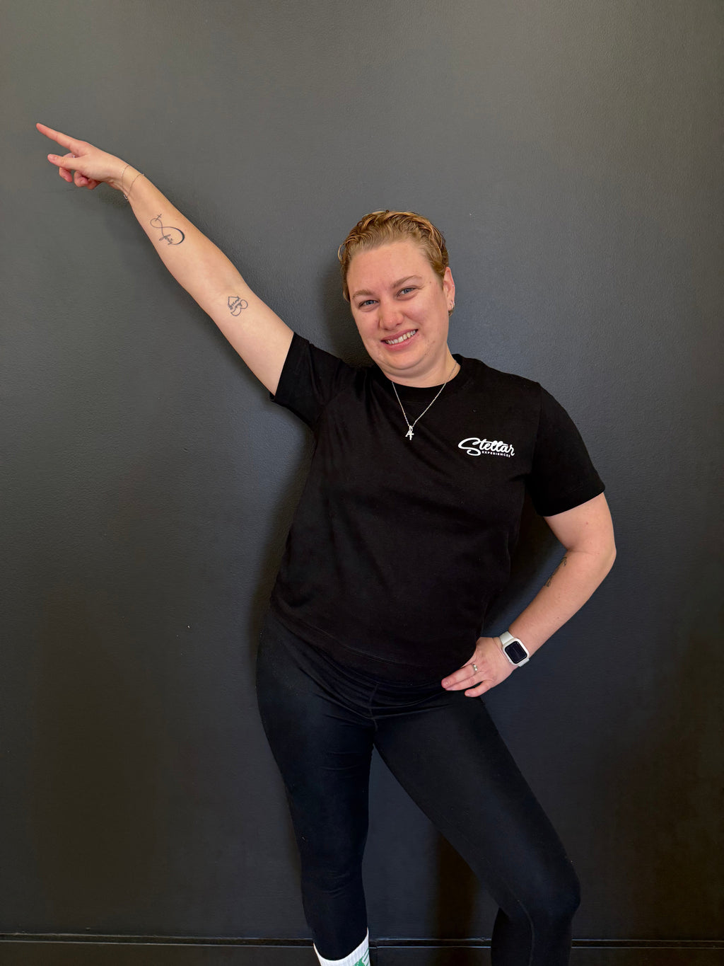 Stellar Logo Tee Womens Black 1
