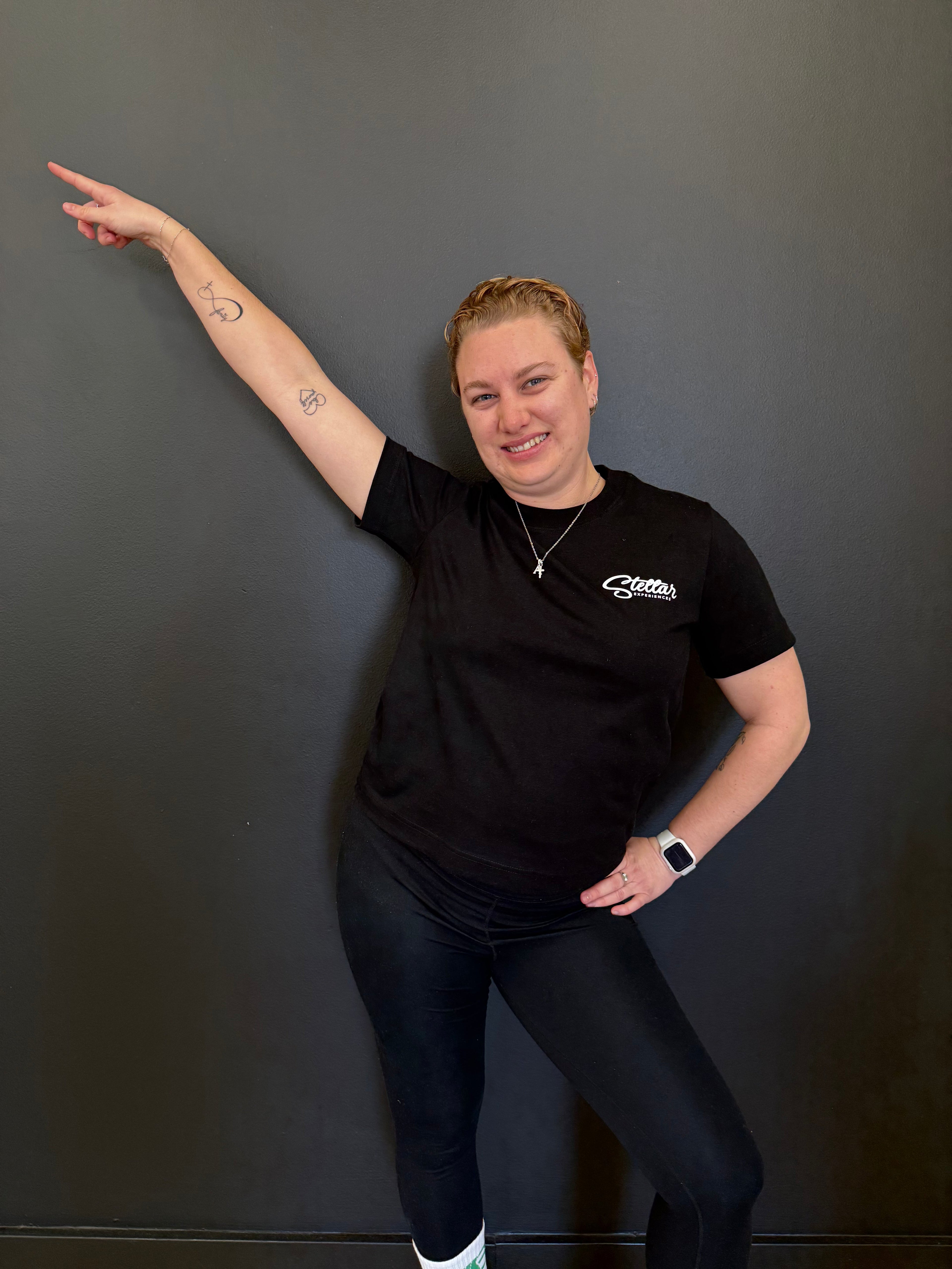 Stellar Logo Tee Womens Black 1