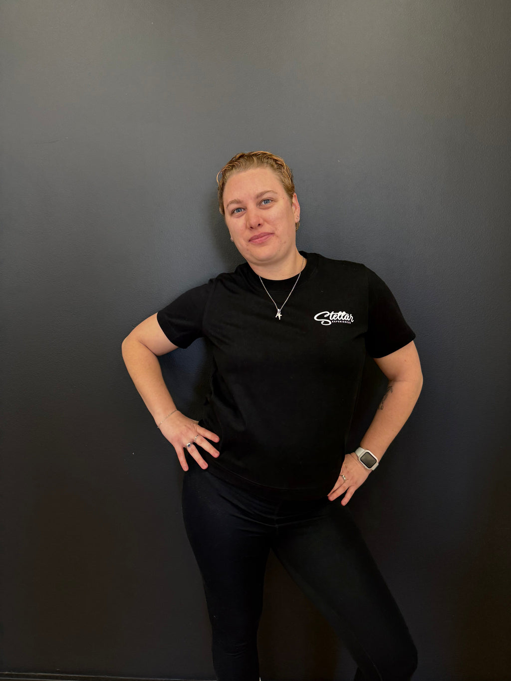 Stellar Logo Tee Womens Black 3