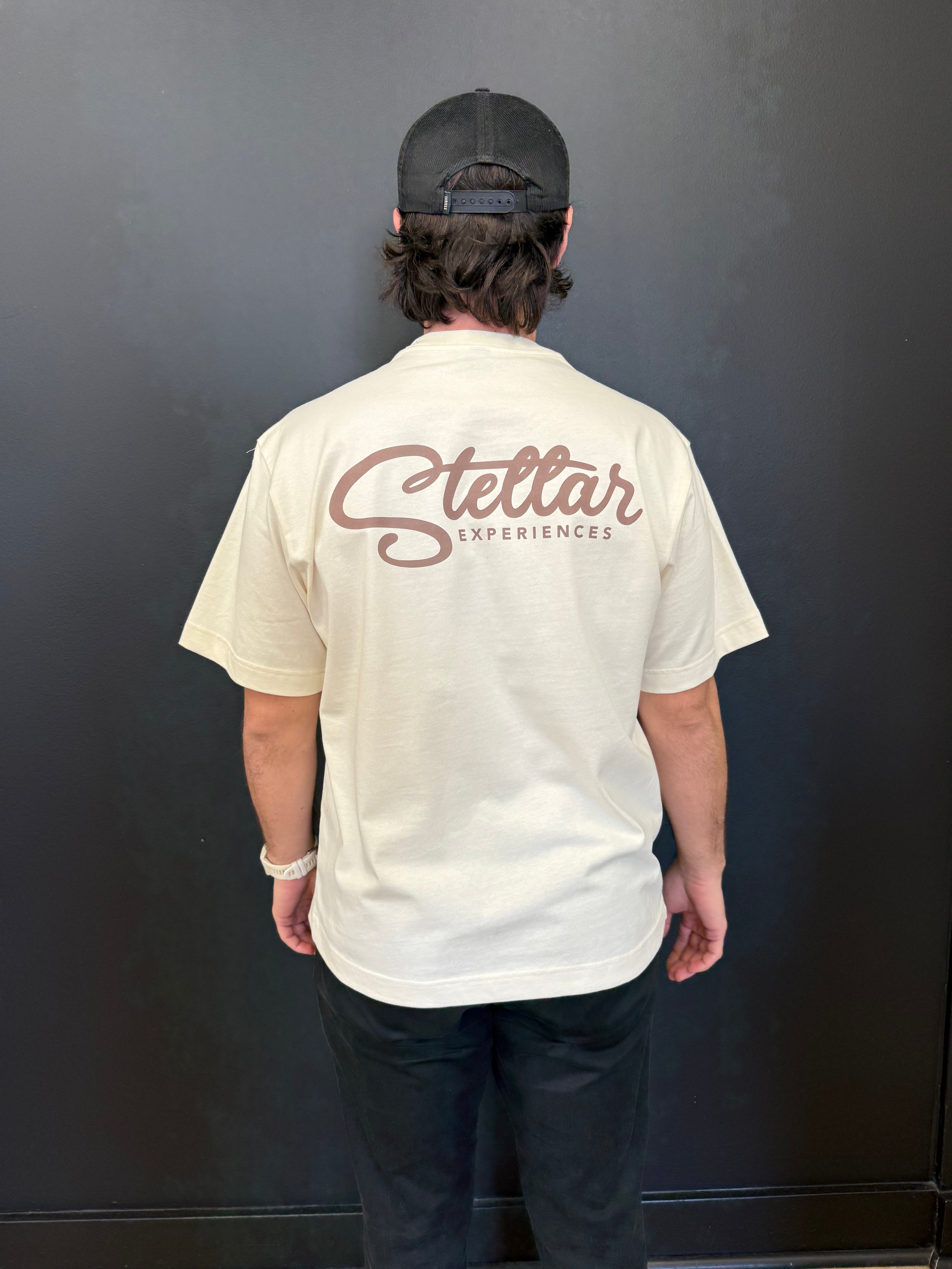 Stellar Logo Tee Mens Ecru 2