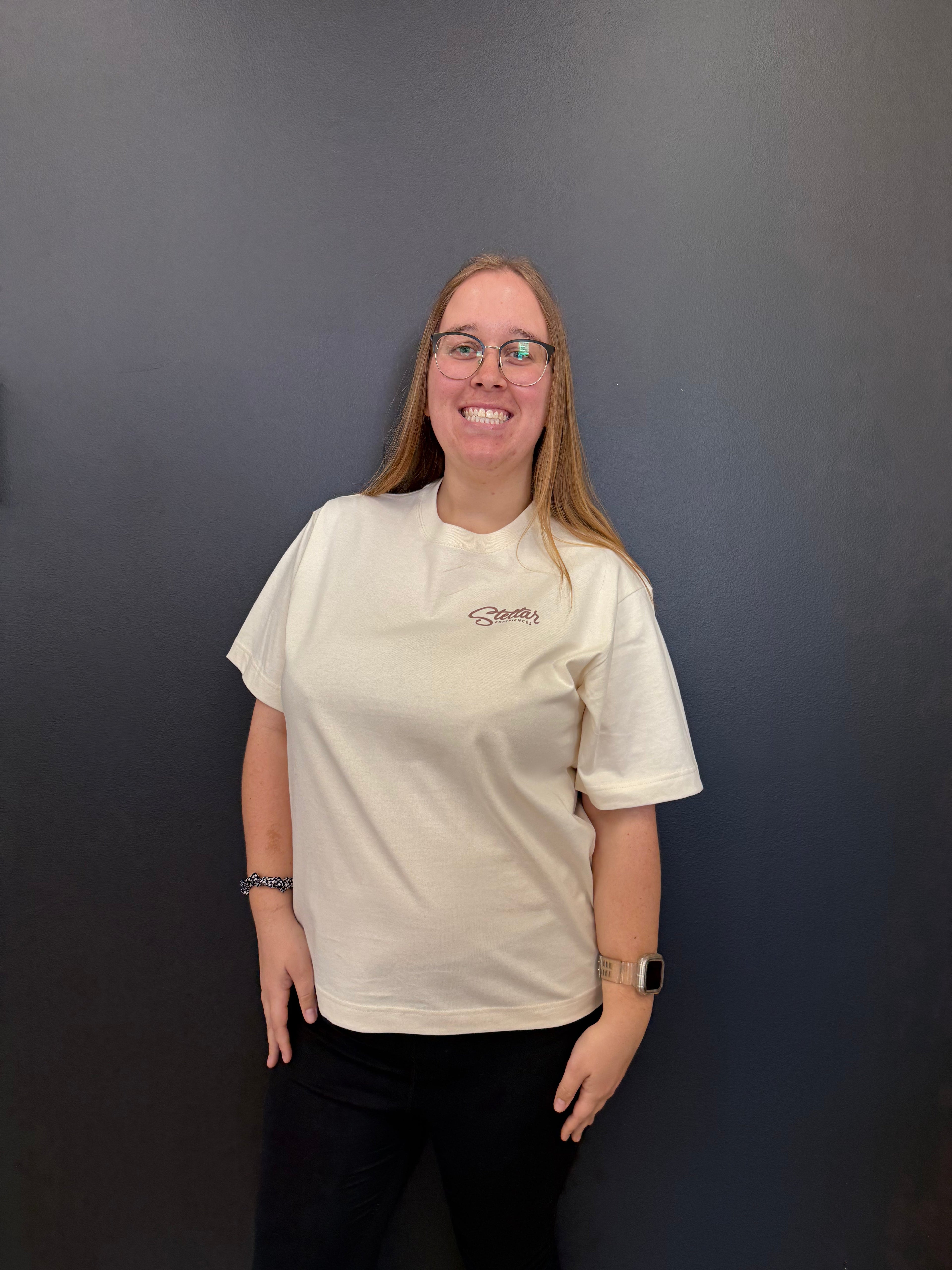 Stellar Logo Tee Womens Ecru 1