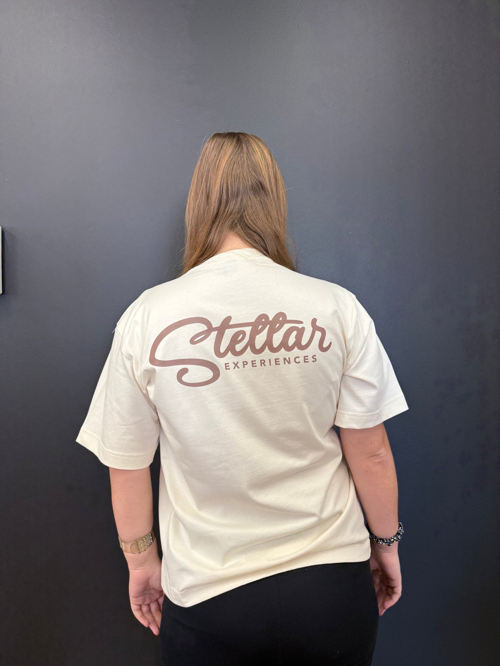 Stellar Logo Tee Womens Ecru 2