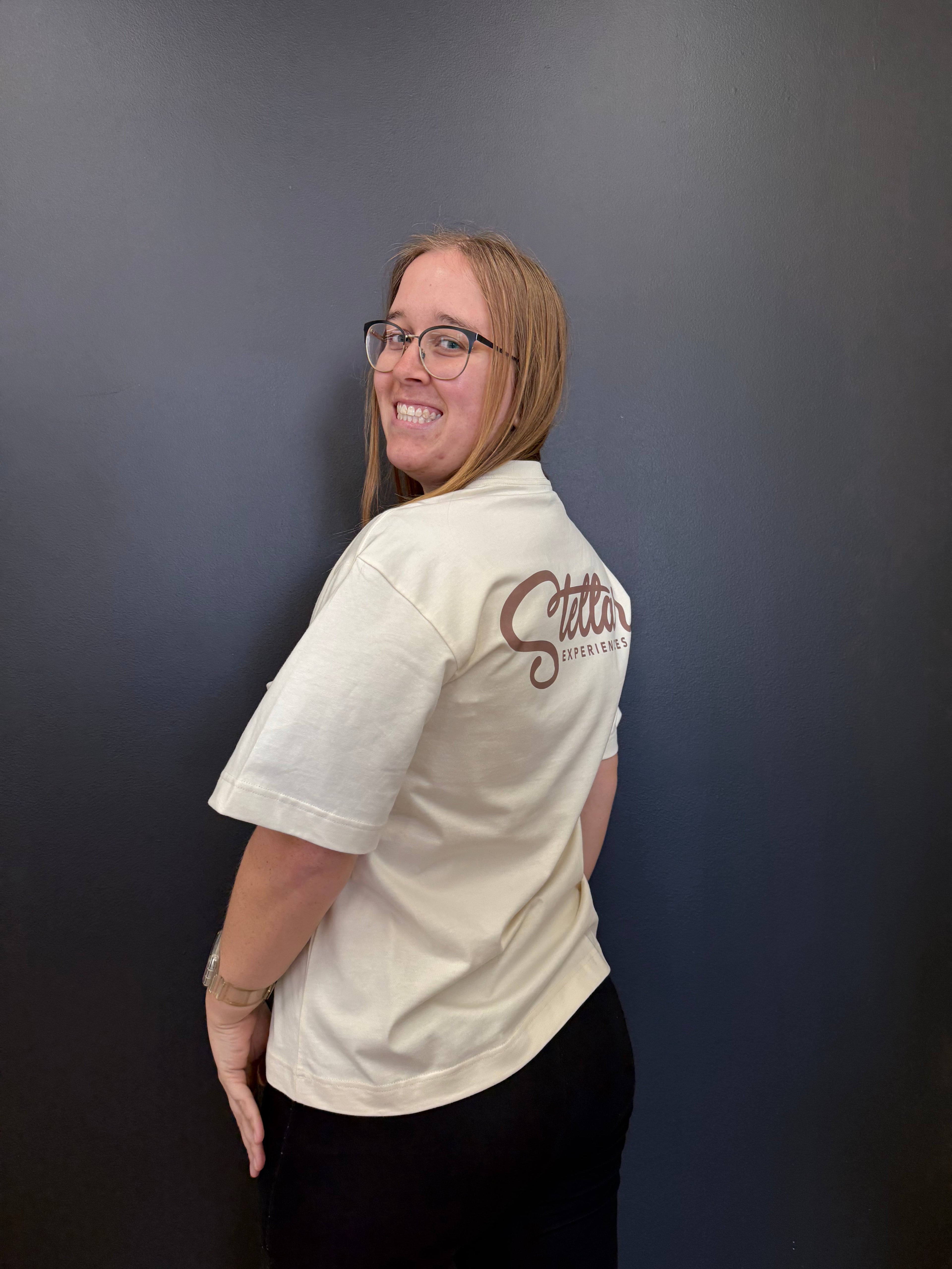 Stellar Logo Tee Womens Ecru 3